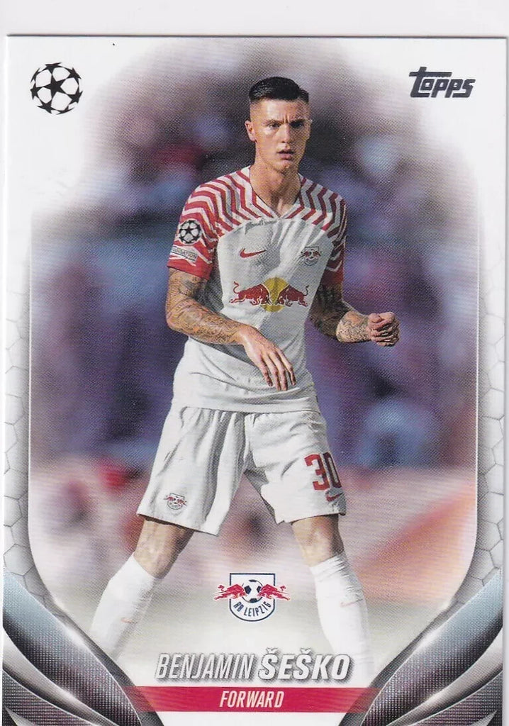 Topps Chrome Hobby UCC Champions League 23/24 Benjamin Sesko RB Leipzig Card #46