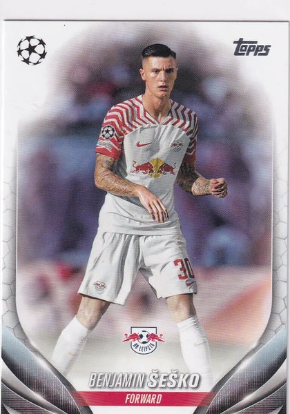 Topps Chrome Hobby UCC Champions League 23/24 Benjamin Sesko RB Leipzig Card #46