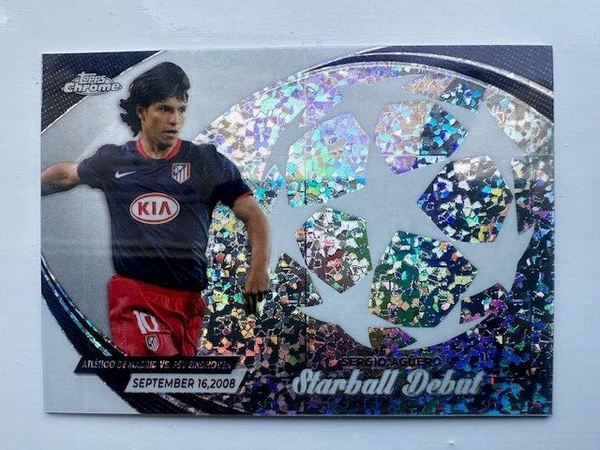 Topps Chrome Hobby UCC Champions League 2023/24 Sergio Aguero Starball Debut