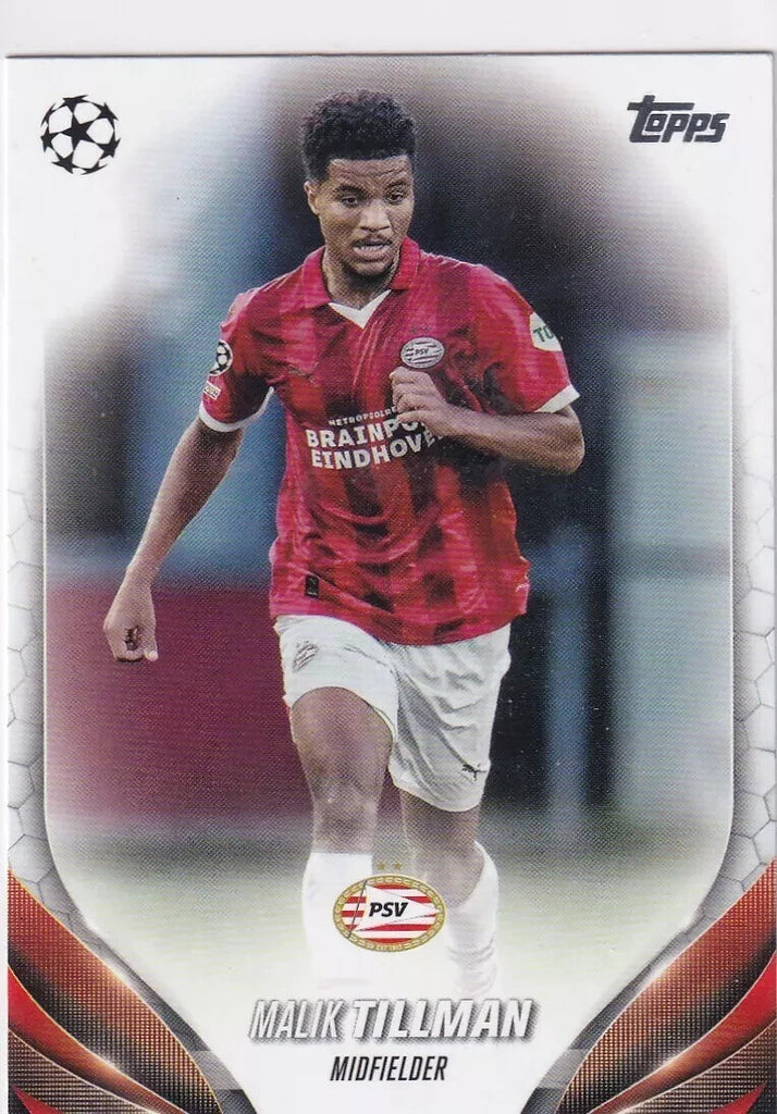 Topps Chrome Hobby UCC Champions League 23/24 Malik Tillman PSV Eindhoven Card