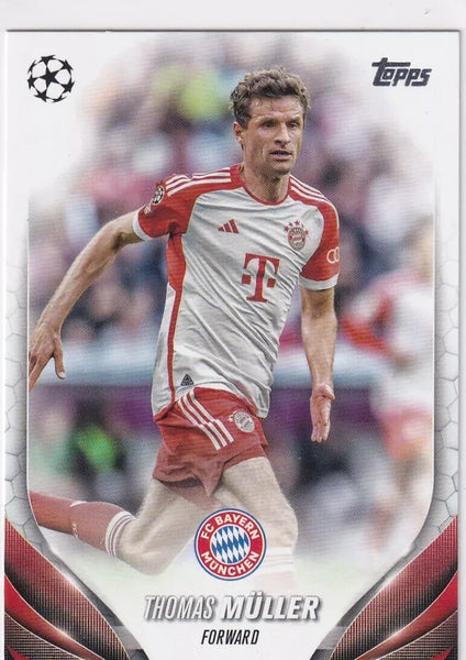 Topps Chrome Hobby UCC Champions League 23/24 Thomas Muller Bayern Munich Card