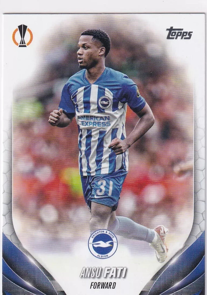 Topps Chrome Hobby UCC Champions League 2023/24 Ansu Fati Brighton Card #74
