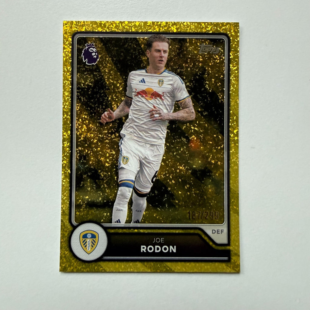 Topps Premier League 2026/27 Joe Rodon Leeds United Yellow Sparkle /299