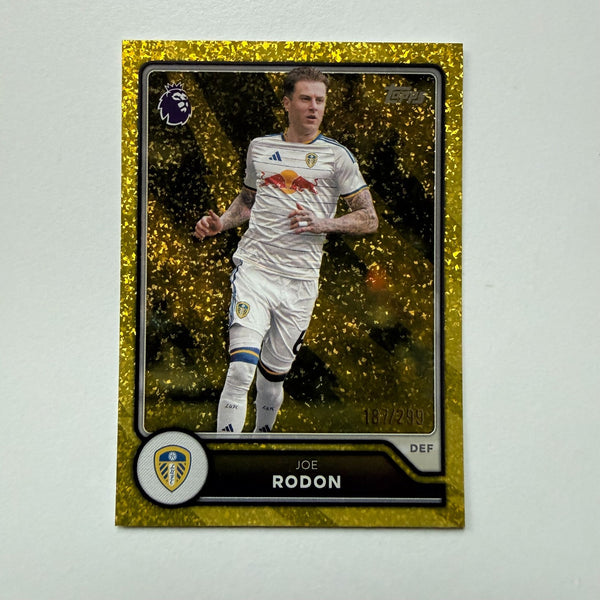 Topps Premier League 2026/27 Joe Rodon Leeds United Yellow Sparkle /299