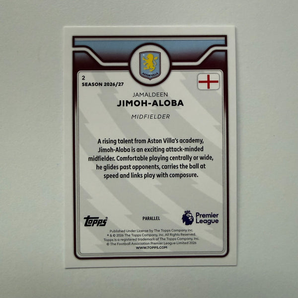 Topps Premier League 26/27 Jamaldeen Jimoh-Aloba Future Stars Black & White /75