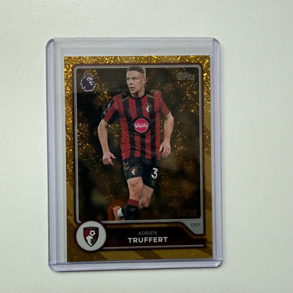 Topps Flagship Premier League 26/27 Adrien Truffert Gold Parallel 50/50 Bookend