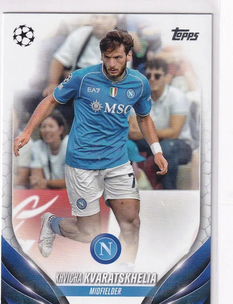 Topps Chrome Hobby UCC Champions League 23/24 Khvicha Kvaratskhelia Napoli #199