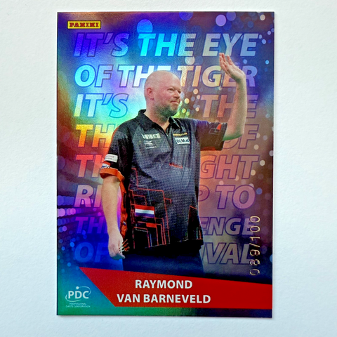 Panini PDC Premier League 2025 Van Barneveld Walk On /100 Darts Card