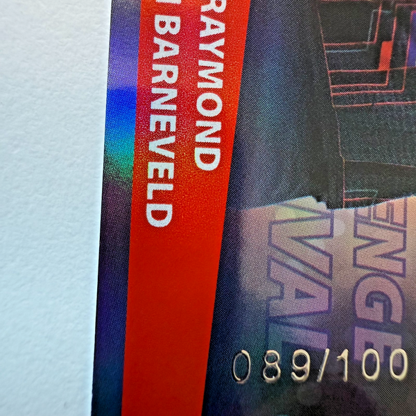 Panini PDC Premier League 2025 Van Barneveld Walk On /100 Darts Card