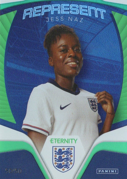 Panini Eternity 2025 Jess Naz Represent Green 50/50 Bookend Lionesses Card