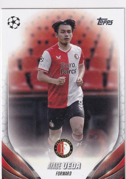 Topps Chrome Hobby UCC Champions League 23/24 Ayase Ueda Feynoord Card #138