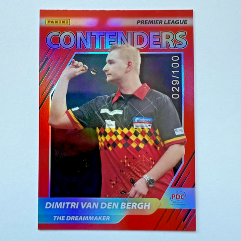Panini PDC Premier League 2025 Van Den Bergh Contenders /100 Darts