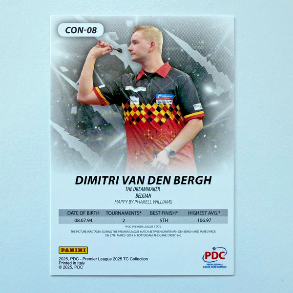 Panini PDC Premier League 2025 Van Den Bergh Contenders /100 Darts