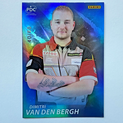 Panini PDC Premier League 2025 Dimitri Van Den Bergh Parallel /80 Darts Card