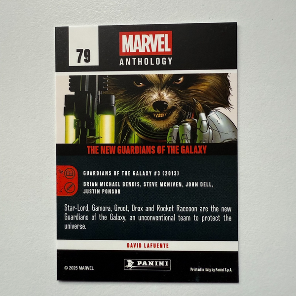 Panini Marvel Anthology The New Guardians Of The Galaxy Stardust Holo Card 79