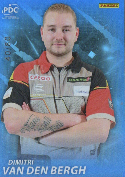 Panini PDC Premier League 2025 Dimitri Van Den Bergh Parallel /80 Darts Card