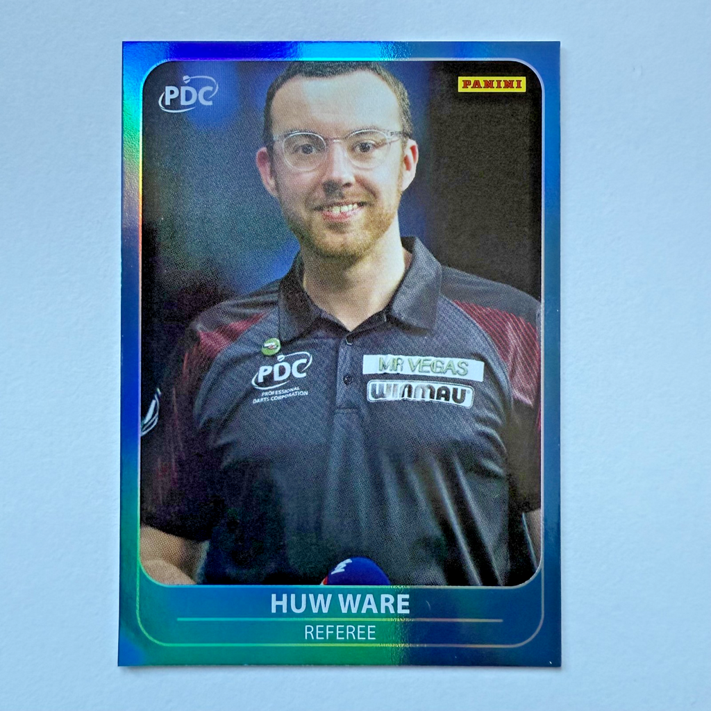 Panini 2026 PDC Huw Ware Referee Parallel /150 Darts World Championship Card
