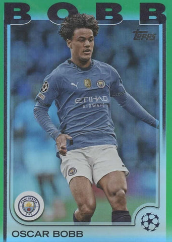 Topps UCC Flagship 2024/25 Oscar Bobb Manchester City UEFA Club Card 34/99