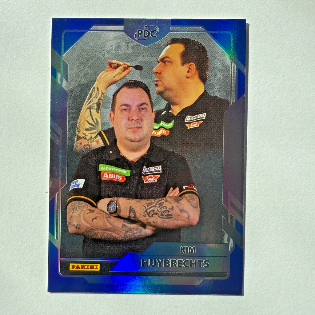 Panini 2026 PDC Kim Huybrechts Blue Parallel /150 Darts World Championship Card
