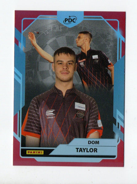 Panini 2026 PDC Dom Taylor Base Red Parallel /50 Darts World Championship Card