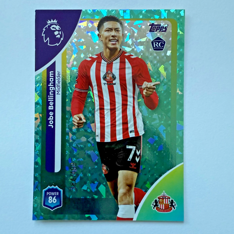 Topps Premier League 25/26 Jobe Bellingham RC Rookie Green /499 Sunderland Card