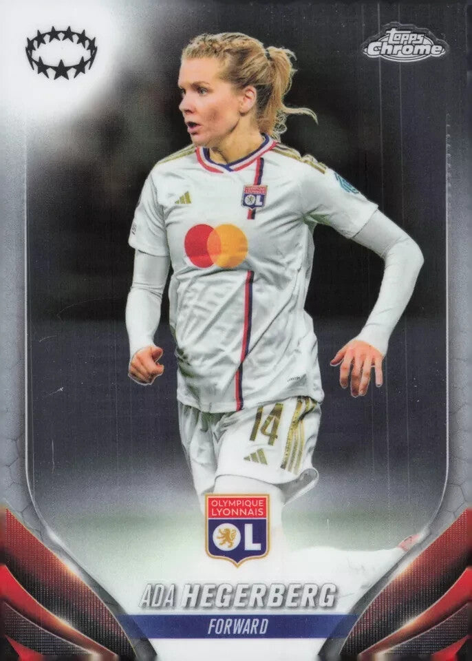 Topps Womens Chrome 2023-2024 Ada Hegerberg Lyon Base Card #14