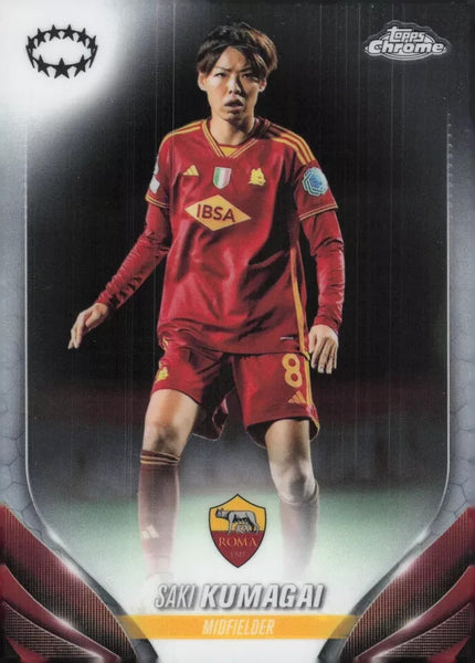 Topps Womens Chrome 2023-2024 Saki Kumagai Roma Base Card #84