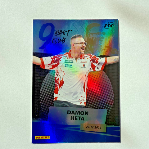 Panini 2026 PDC Damon Heta 9 Dart Club /150 Darts World Championship Card
