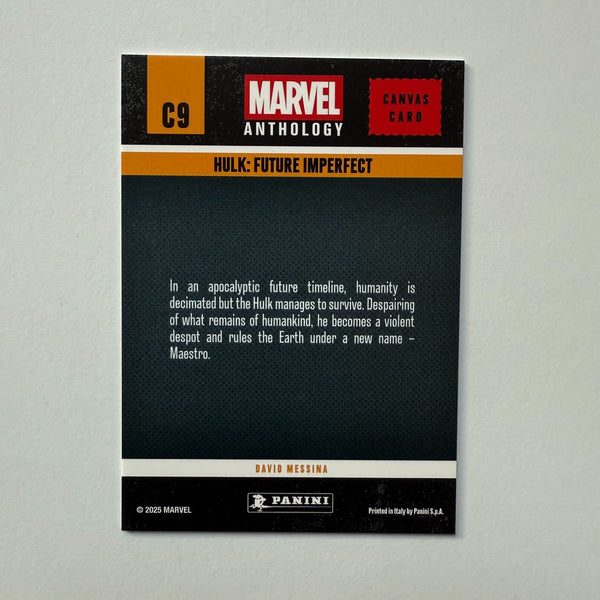 Panini Marvel Anthology Hulk Future Imperfect Canvas Card C9