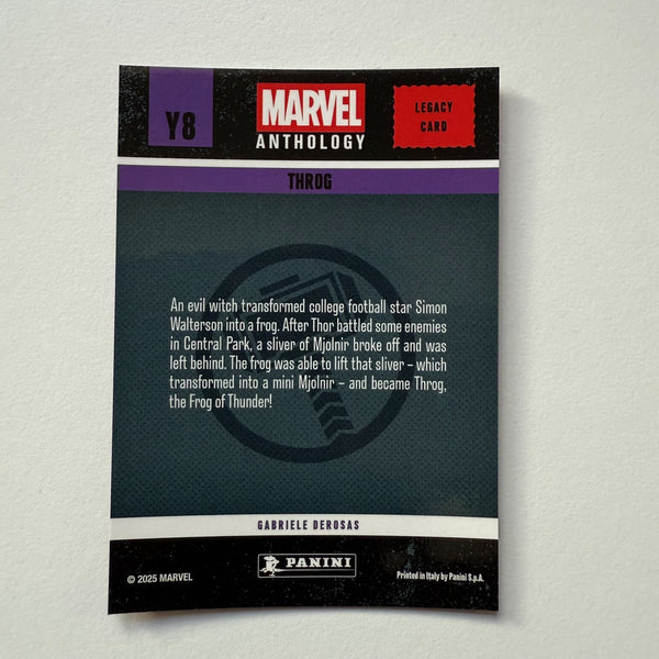 Panini Marvel Anthology Throg Legacy Card Y8