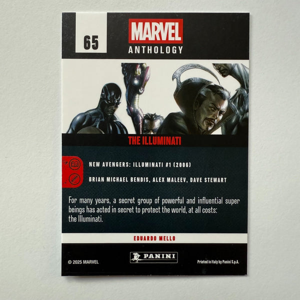 Panini Marvel Anthology The Illuminati Base Card 65