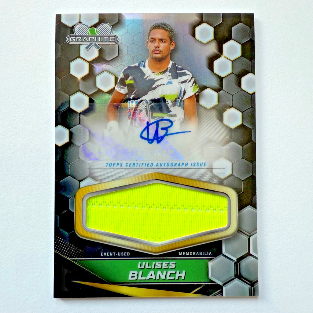 Topps Graphite 2024 Ulises Blanch Relic Auto Chrome Tennis Card