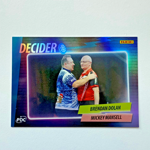 Panini 2026 PDC Dolan Mansell Decider /150 Darts World Championship Card