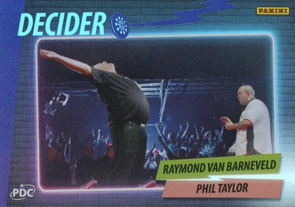 Panini PDC World Championship Darts 2026 Van Barneveld Taylor Decider /180
