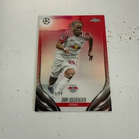 Topps Chrome UCC 2023/24 Xavi Simons RB Leipzig Refractor Parallel /99 #24
