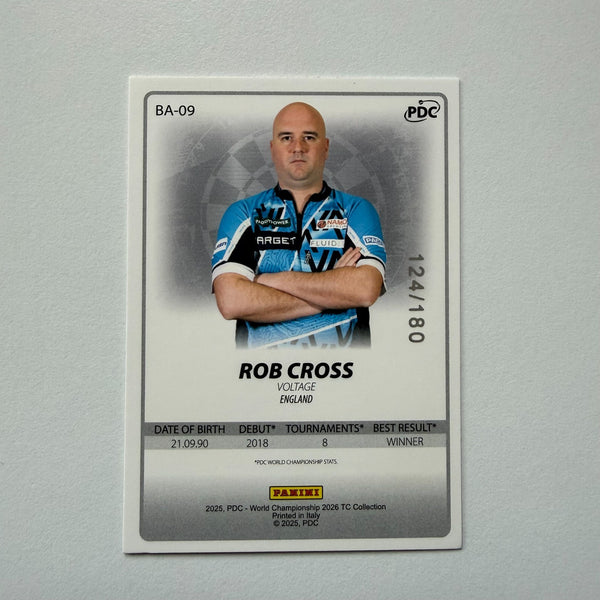 Panini 2026 PDC World Championship Darts Rob Cross Base Parallel Card /180