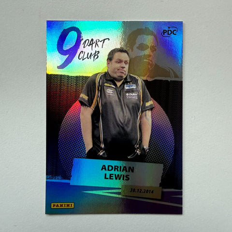 Panini 2026 PDC World Championship Darts Adrian Lewis 9 Dart Club Card /180