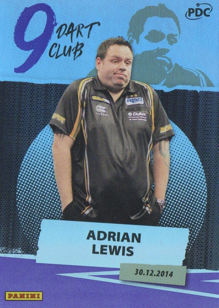 Panini 2026 PDC World Championship Darts Adrian Lewis 9 Dart Club Card /180
