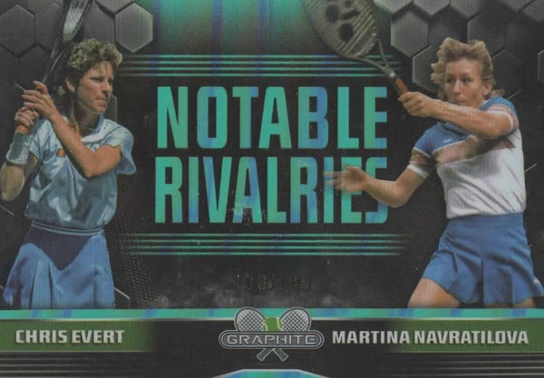 Topps Graphite 2024 Evert Navratilova Rivalries Chrome Tennis Card /199