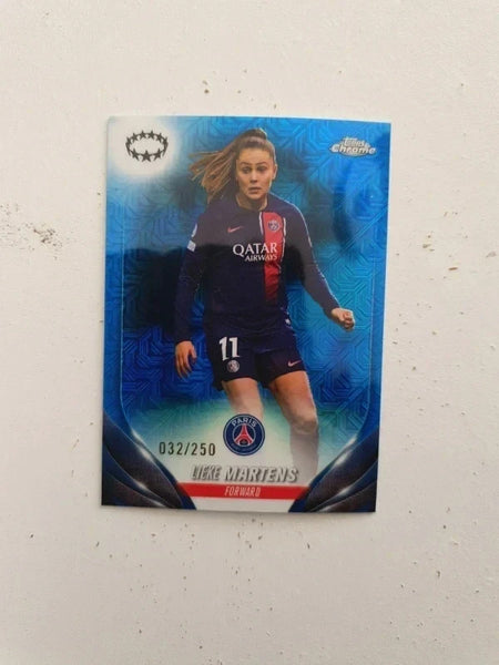 Topps Womens Chrome 2023-2024 Lieke Martens Paris Parallel 32/250 Card