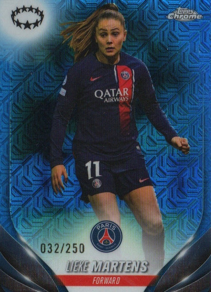 Topps Womens Chrome 2023-2024 Lieke Martens Paris Parallel 32/250 Card