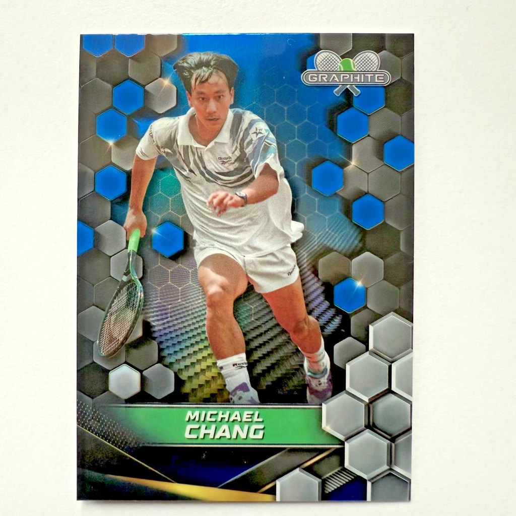 Topps Graphite 2024 Michael Chang Blue Parallel /50 Tennis Card