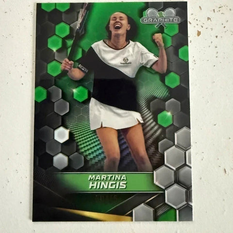 Topps 2024 Graphite Tennis Martina Hingis Green Parallel Chrome Card 50/75