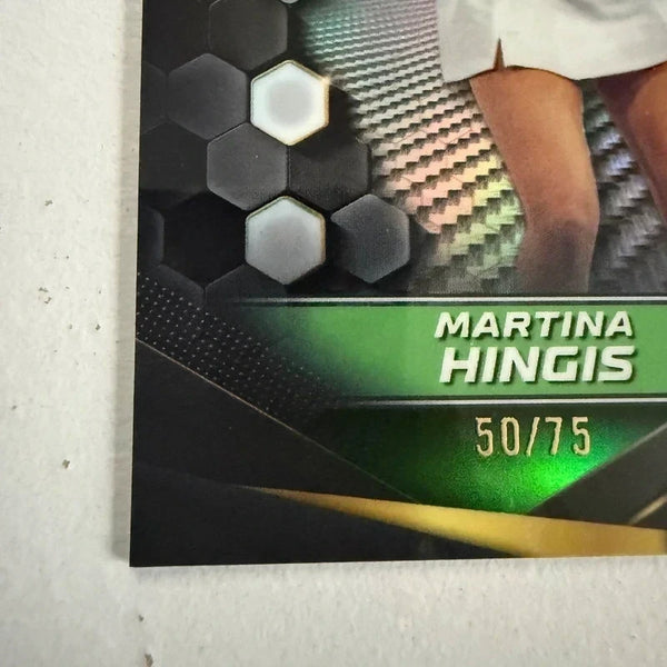 Topps 2024 Graphite Tennis Martina Hingis Green Parallel Chrome Card 50/75