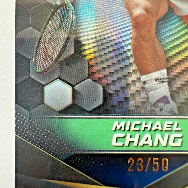 Topps Graphite 2024 Michael Chang Blue Parallel /50 Tennis Card