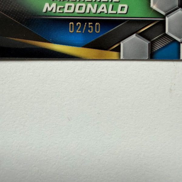 Topps 2024 Graphite Tennis Mackenzie Mcdonald Blue Refractor Parallel Chrome /50