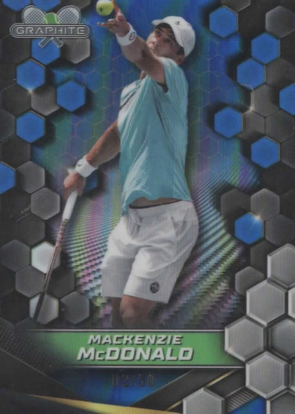 Topps 2024 Graphite Tennis Mackenzie Mcdonald Blue Refractor Parallel Chrome /50