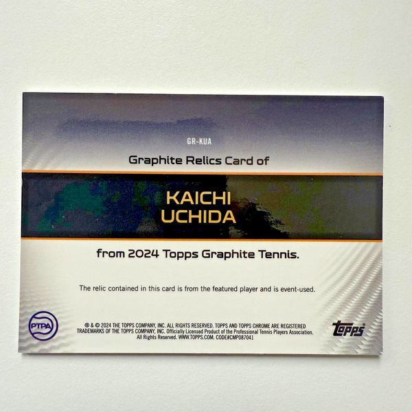 Topps Graphite 2024 Kaichi Uchida Relic Chrome Tennis Card