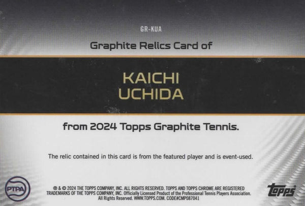 Topps Graphite 2024 Kaichi Uchida Relic Chrome Tennis Card
