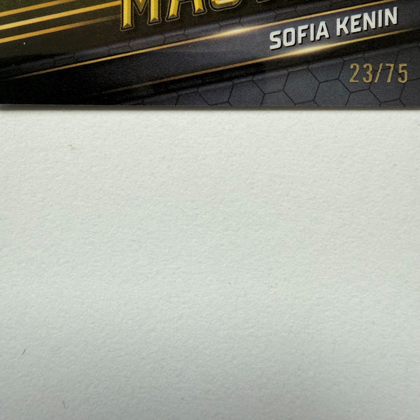 Topps 2024 Graphite Tennis Sofia Kenin Green Refractor Chrome Card /75